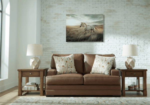 VillaCourt Caramel Loveseat - Image 3