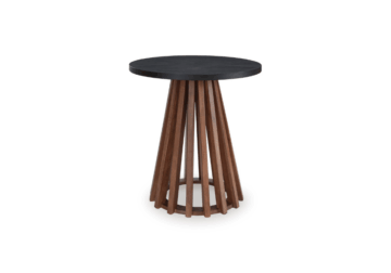 Kallari Warm Brown Round End Table