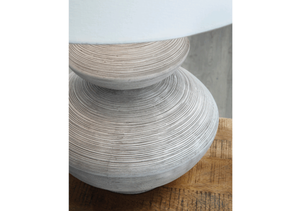 Brickdon Distressed White Poly Table Lamp (1/CN) - Image 2