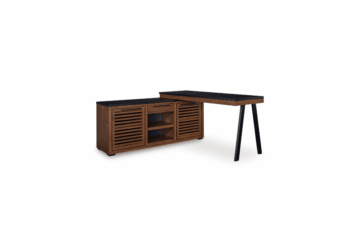 Kallari Brown Desk w/ Return