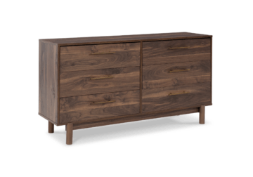Calverson Mocha Six-Drawer Dresser