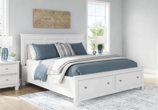 Fortman White King Storage Four-Piece Set - Image 2