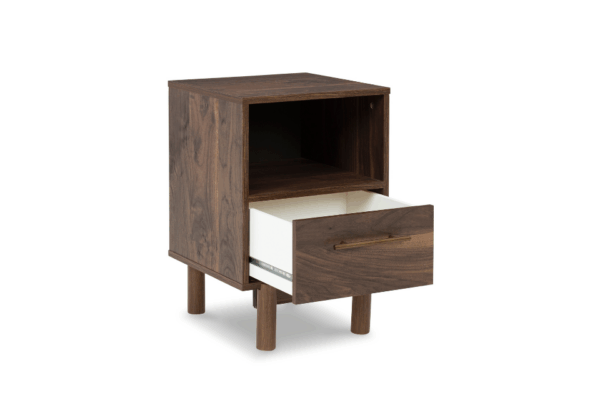 Calverson Mocha One-Drawer Nightstand - Image 2