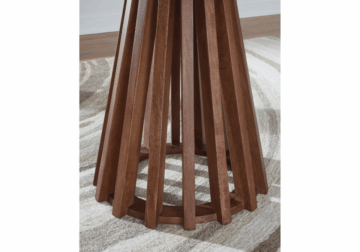 Alternative view of Kallari Warm Brown Round End Table