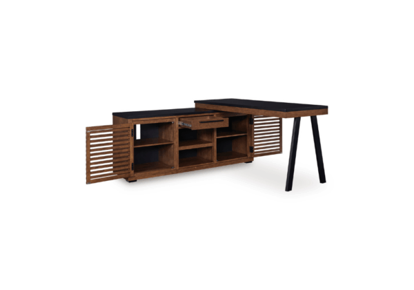 Kallari Brown Desk w/ Return - Image 2