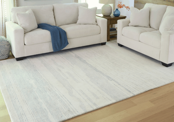 Genemost Ivory/Blue Medium Rug - Image 2