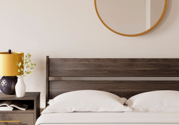 Calverson Mocha Queen Panel Bed - Image 4