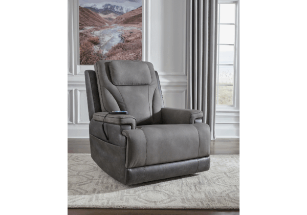 4Z-Peaceful Pause Slate Power Lift Recliner - Image 5