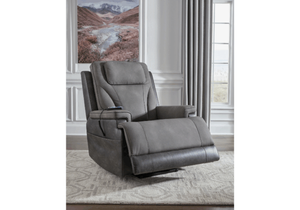 4Z-Peaceful Pause Slate Power Lift Recliner - Image 4