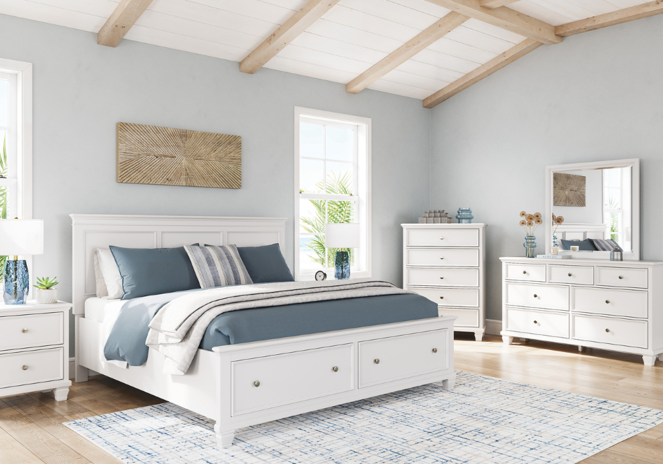Fortman White King Storage Five-Piece Set