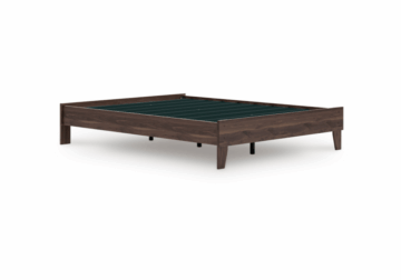 Alternative view of Calverson Mocha Queen Platform Bed