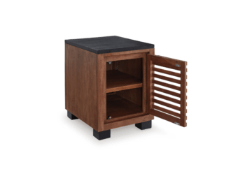 Alternative view of Kallari Warm Brown Chair Side End Table