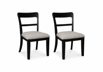 Greddinton Black Upholstered Dining Chair