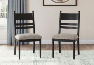 Alternative view of Greddinton Black Dining Upholstered Side Chair