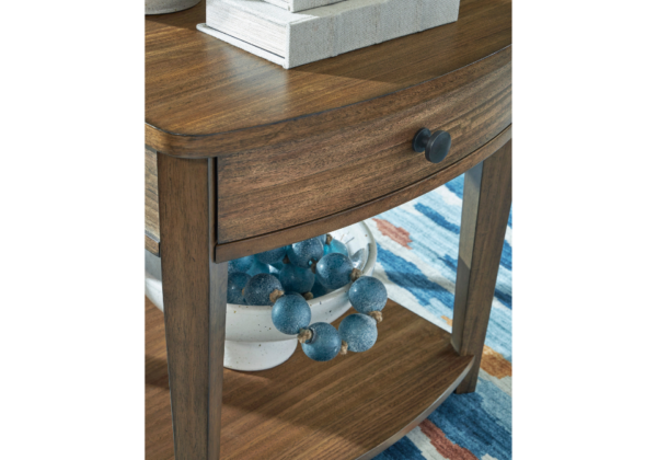 Burkbyer Brown Rectangular End Table - Image 3