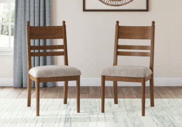 Alternative view of Greddinton Brown Dining Upholstered Side Chair