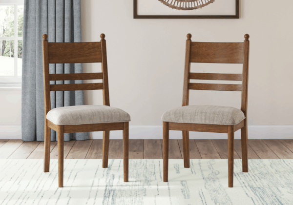 Greddinton Brown Dining Upholstered Side Chair - Image 2