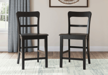Alternative view of Greddinton Black Barstool
