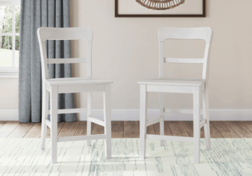 Alternative view of Greddinton White Barstool