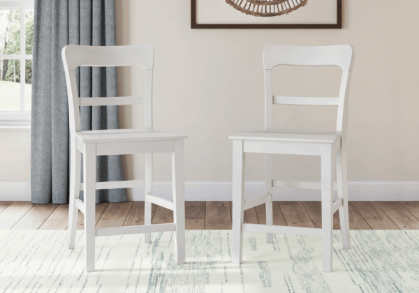 Greddinton White Barstool - Image 2