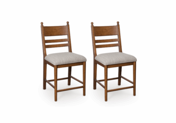 Greddinton Brown Upholstered Barstool