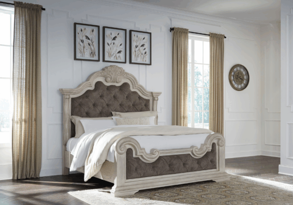 Bruchandi Antique White King Five-Piece Set - Image 2