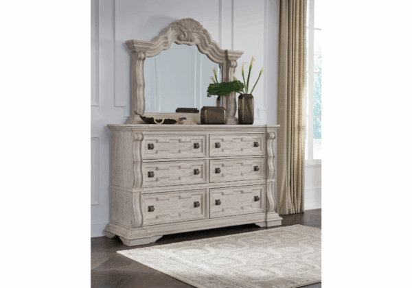 Bruchandi Antique White King Five-Piece Set - Image 3