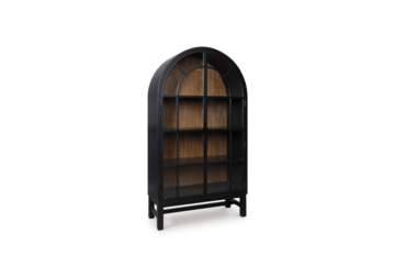 Greddinton Black Display Cabinet