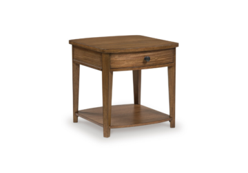 Burkbyer Brown Rectangular End Table