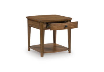 Alternative view of Burkbyer Brown Rectangular End Table
