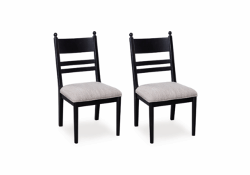 Greddinton Black Dining Upholstered Side Chair