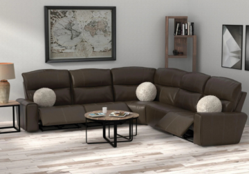 Alternative view of Tramonti Chocolate 5-Piece Sectional