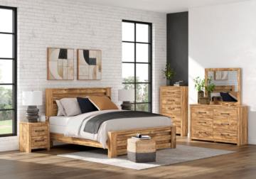 Alternative view of Maystonna Tan Queen Panel Bed