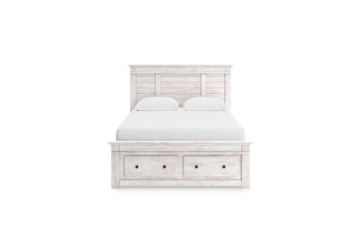 Alternative view of Makidern White King Storage Bed