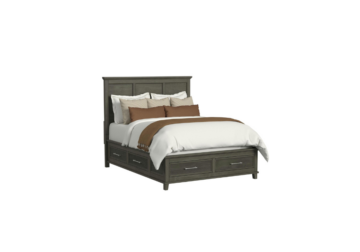 Canterbury Gray Queen Storage Bed