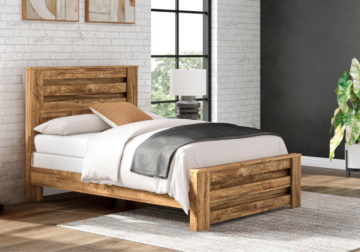 Maystonna Tan Queen Panel Bed