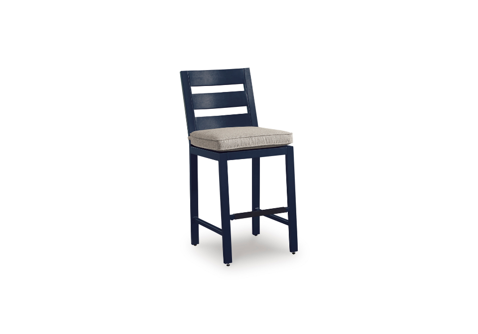 East Beach Navy Blue Barstool