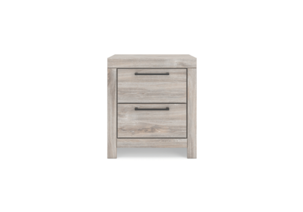Broachmyn Gray Two-Drawer Nightstand - Image 2