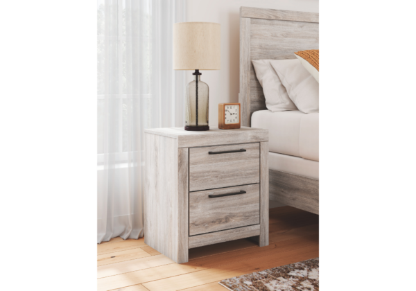 Broachmyn Gray Two-Drawer Nightstand - Image 3