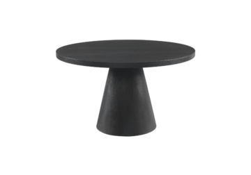 Portland Black Round Dining Table