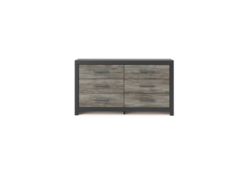 Alternative view of Broachmyn Black/Gray Six-Drawer Dresser
