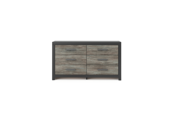 Broachmyn Black/Gray Six-Drawer Dresser - Image 2