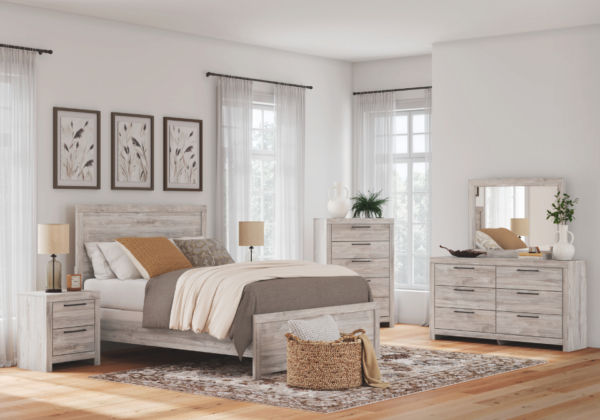Broachmyn Gray King Panel Bed - Image 3