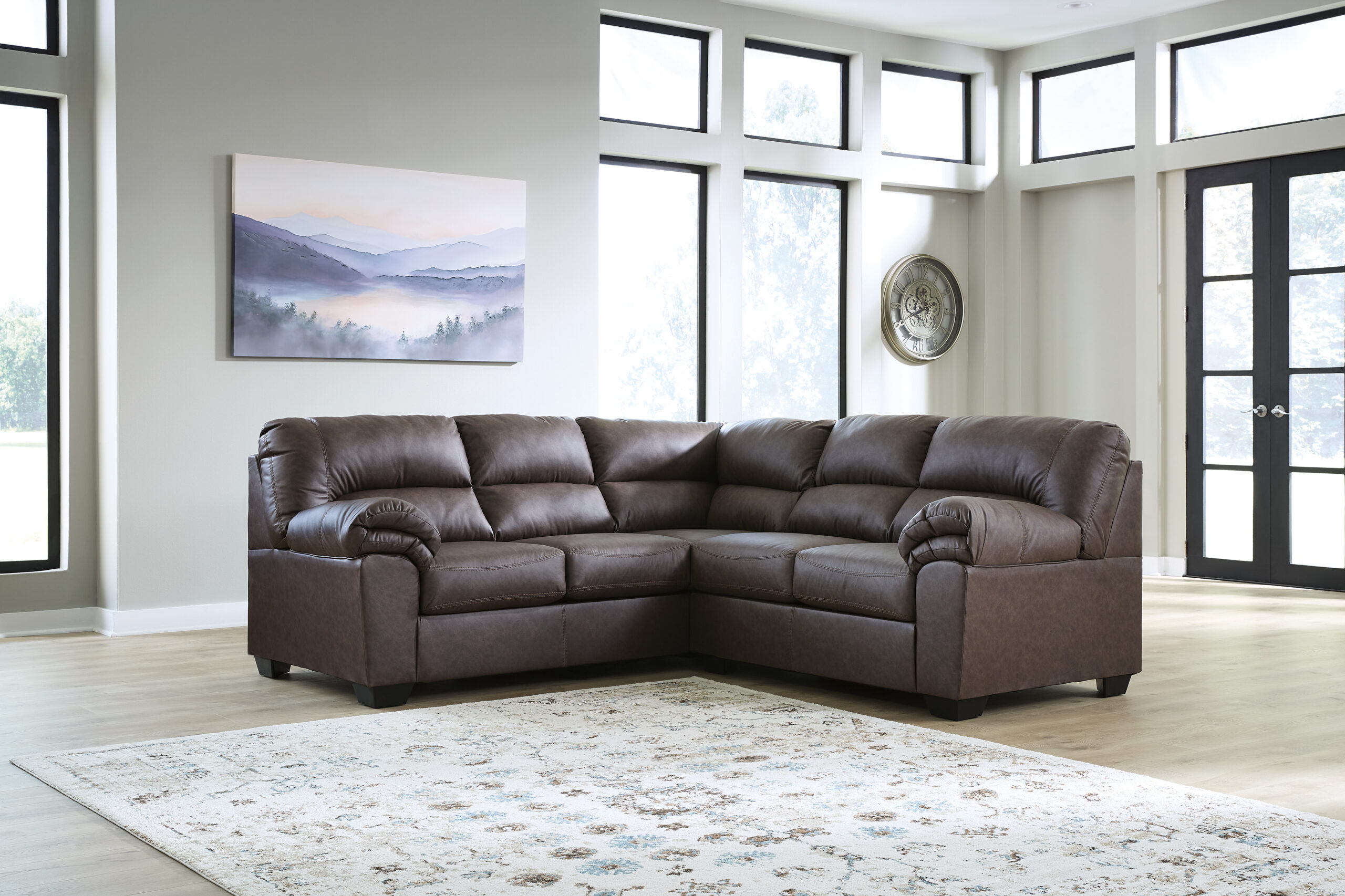 WillowBend Umber Two-Piece Sectional