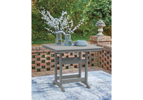 Sanctuary Beach Dark Gray Counter Table with Umbrella Option - Image 2