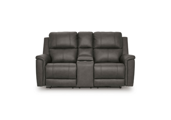 Bleckley Anchor Power Reclining Loveseat w/ Adjustable Headrest - Image 2