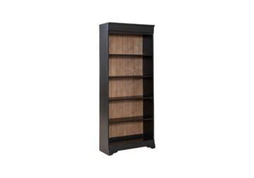 Meritage Aged Charcoal 72 Inch Bookcase