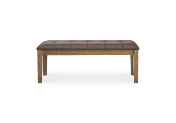 Urbinforte Brown Dining Upholstered Bench - Image 2