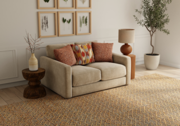 Avondale Burlap Loveseat