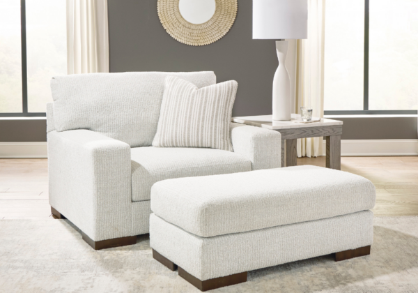 Hartside Frosted Ottoman - Image 3